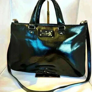 Kate Spade Black Tote w/Shoulder Strap Like New